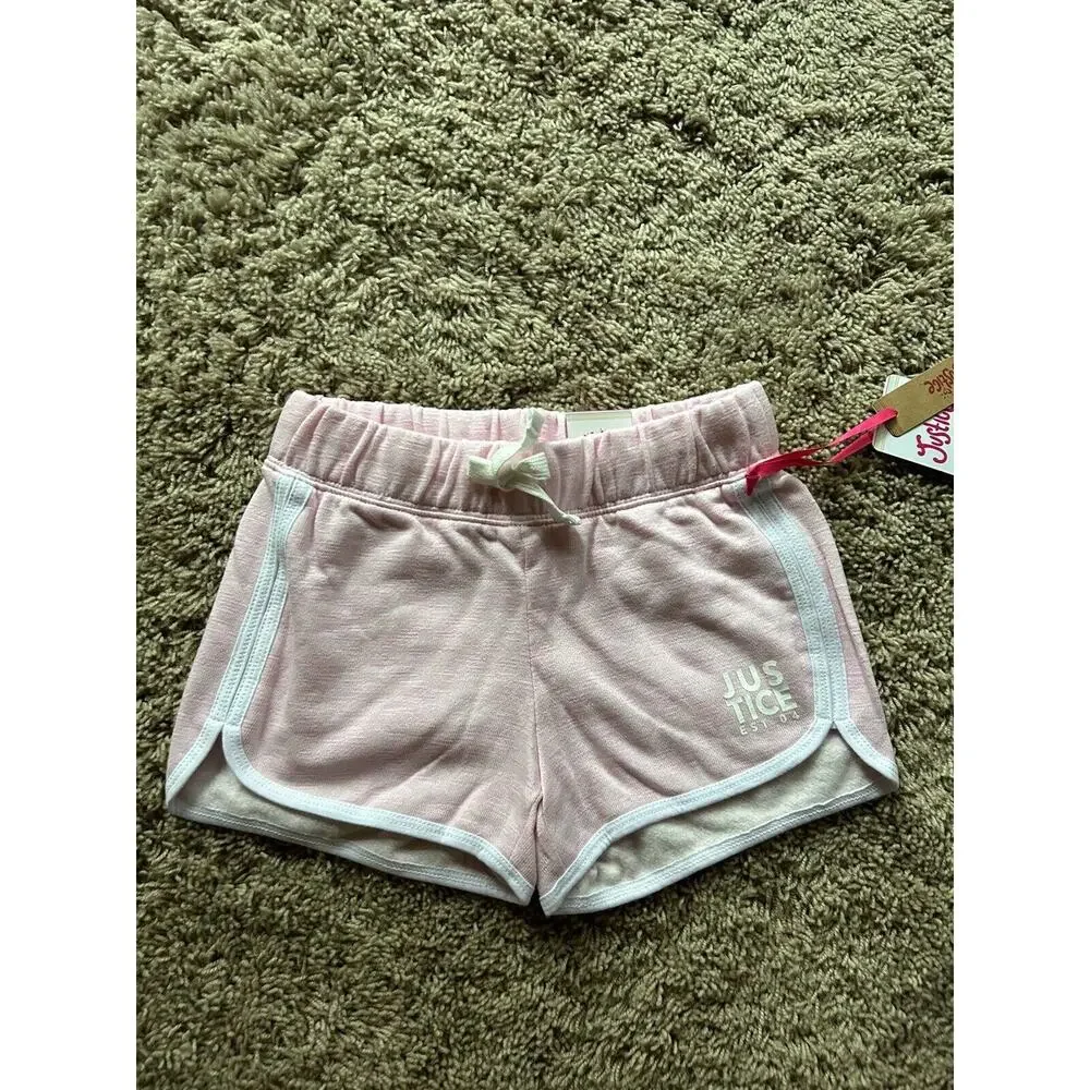 LOT of 3 JUSTICE size 7/8 DOLPHIN SHORTS Pink Blue Black NEW WITH TAGS Q24